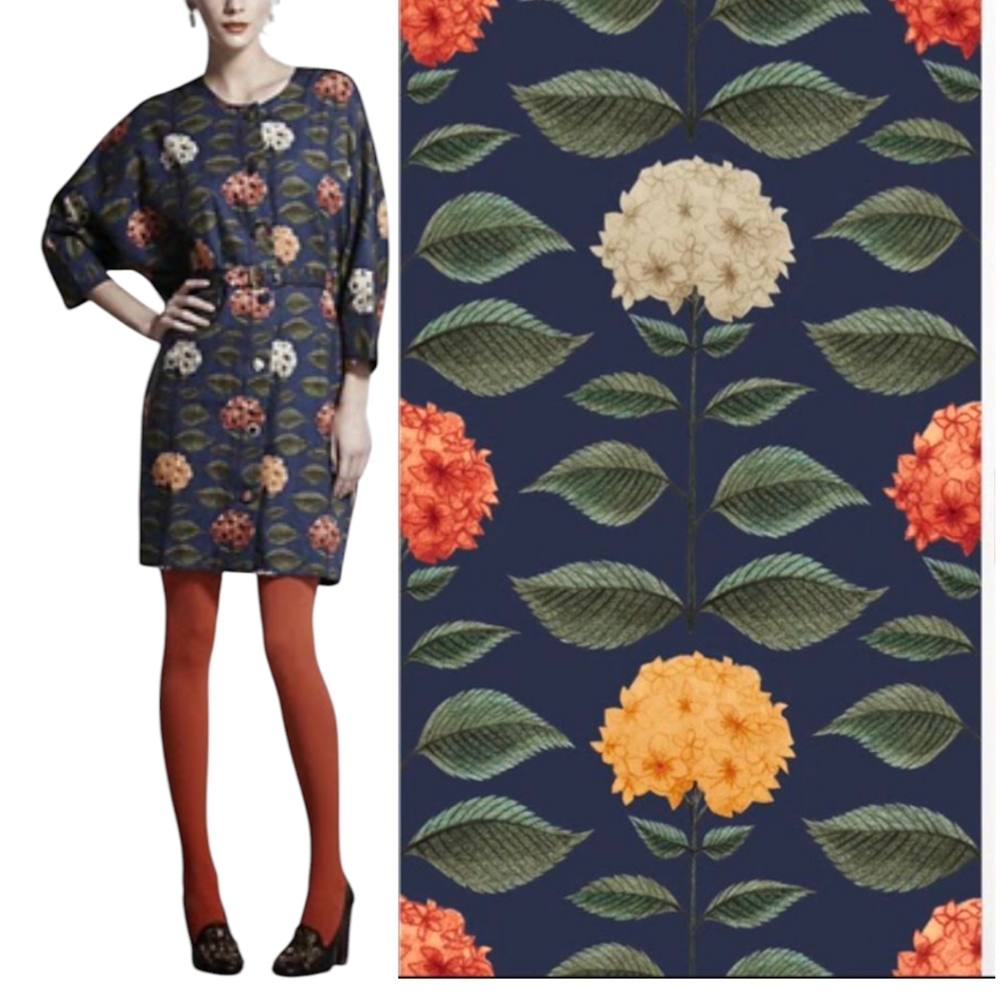 Anthropology X Nadia Izruna Fleur’s Hydrangea dress
